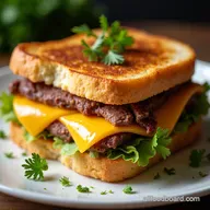 Lean Luscious LowCalorie Roast Beef and Cheddar Melt