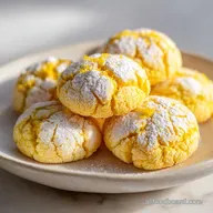 Lemon Crinkle Cookies with Fresh Lemon Zest: Tender Baked