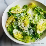 5 Minute Lemon Parmesan Lettuce Salad for 4 Servings