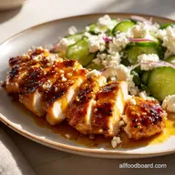 Lemony Chicken Breast with Cucumber Feta Salad Quick 30Minute Dinner