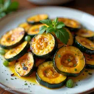 Crispy Roasted Med Zucchini Squash Sunshine on a Plate