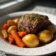 Crockpot Pot Roast with Potatoes for 6 Servings