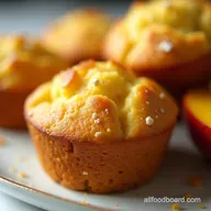 UltraMoist Peach Cottage Cheese Muffins with Cottage Cheese