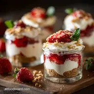 4th of July Desserts: Easy No-Bake Cheesecake Parfaits
