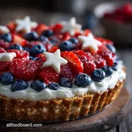 Patriotic 4th of July Desserts: Easy No-Bake Cheesecake Tart Recipe