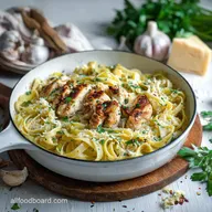 One Pan Garlic Parmesan Chicken Pasta: 30 Min