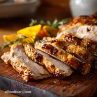 Succulent Orange Herb Roasted Turkey Breast with Compound Butter