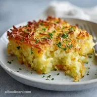 Passover Potato Pie: Traditional Crispy Potato Pie for 10