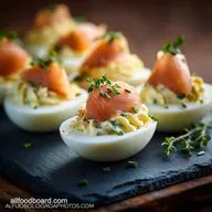 Easter Appetizers: Smoked Salmon Deviled Eggs (Easy, Posh Nibble)
