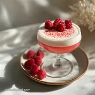 Pink Cocktail Perfect for Galentine's Day with Raspberry - Party-Ready