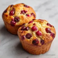 Red Huckleberry Muffins with Sour Cream