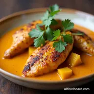 Autumn Glow Creamy Thai Red Curry with Chicken Pumpkin
