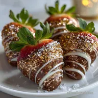 How To Make Rose Gold Strawberries: Shimmering & Velvety