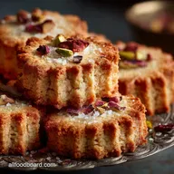 Elegant Rosewater Tahini Shortbread Biscuits Easy Recipe