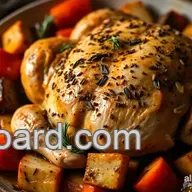 Easy Chicken Recipes: Savory Herb-Roasted Chicken with Veggies