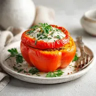 Stuffed Paprika Recipe with Rice for 6 Servings