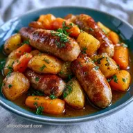 Slow Cooker Sausage Casserole with Gravy