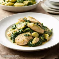 Slow Cooker Spinach Artichoke Chicken Dinner WIN