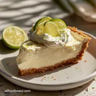 Southern Key Lime Pie for 8 Servings with Silky Citrus Custard
