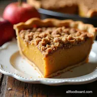 Autumn Delight Spiced Pumpkin Apple Crumble Pie feat October Harvest