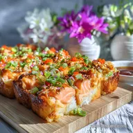 Easy Spicy Salmon Sushi Bake Recipe in 35 Minutes