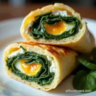 Spinach Feta Egg White Wrap My Speedy Spanakopita Hack