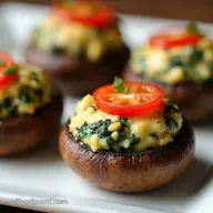 Spinach Ricotta Stuffed Mushroom Caps Italian Comfort