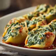 Spinach Stuffed Shells with Ricotta for 6