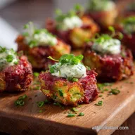 St Patricks Day Appetizers: Ultra-Crispy Colcannon Corned Beef Bites