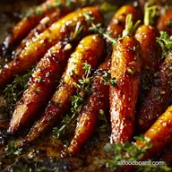Roasted Carrots: Sticky Honey Glaze Thyme Recipe