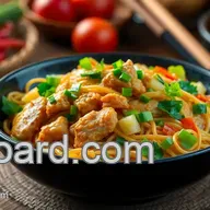 Easy & Flavorful Stir-Fried Chicken Pancit with Fresh Veggies: A Family Favorite!
