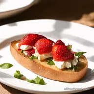 Strawberry Goat Cheese Bruschetta A Summer Garden Delight
