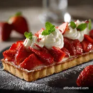 Strawberry Desserts: Elegant Tarte aux Fraises with Vanilla Cr&egrave;me Fra&icirc;che
