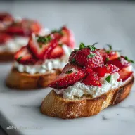 Delicious Valentines Day Finger Food Idea with Strawberry and Goat: Sweet & Savory Bites
