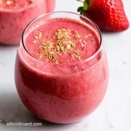 Strawberry Oatmeal Breakfast Smoothie My 5Min Sunrise Boost