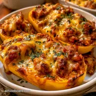 Stuffed Yellow Squash with Ground Beef