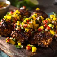 Summer Air Fryer Recipes: Crispy Jerk Chicken Skewers with Mango Salsa