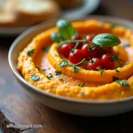 Creamy Roasted Garlic SunDried Tomato Hummus Recipe