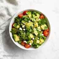 Sunshine Cilantro Avocado Tomato Feta Salad