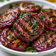 Sweet Grilled Red Onion for 4 Servings