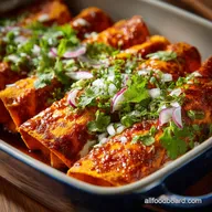 Vegetarian Enchiladas Recipe: Smoky Sweet Potato Homemade Rojo Sauce