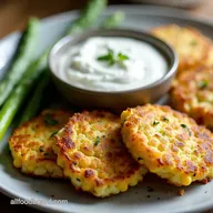 Sweetcorn Zucchini Fritters My Easy Garlic Yogurt Dip