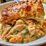 Creamy Thanksgiving Turkey Pot Pie