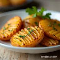 Garlic Rosemary Hasselback Potatoes Crispy Creamy