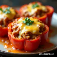 Easy Stuffed Pepper Casserole Recipe Cheesy Comfort Bake