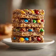 Thick Chewy MM Cookie Bars in 40 Minutes
