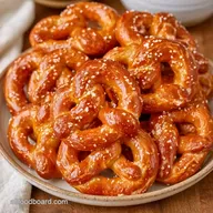 Traditional German Pretzels: Chewy