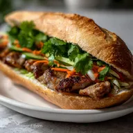 B&aacute;nh M&igrave; Sandwiches: Grilled Lemongrass Pork Recipe