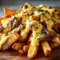 Loaded Steak Fries Recipe: Ultra-Crispy Chips Velvety Cheese Sauce