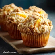 Vanilla Peach Muffins: Easy Small Batch Recipe with Streusel Topping